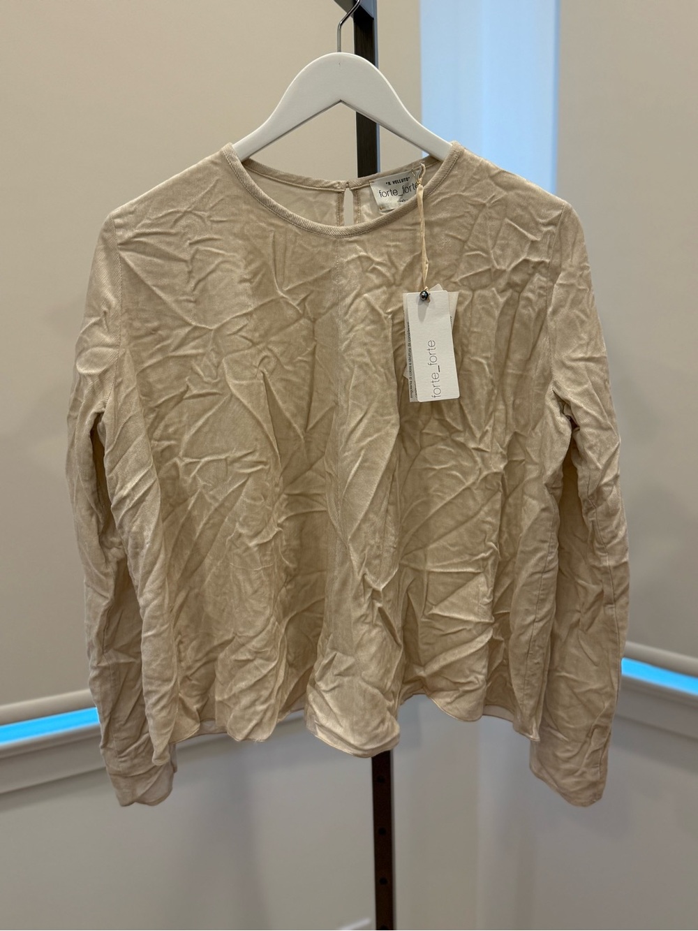 Forte_Forte Matte Cordoury Shirt - Ivory